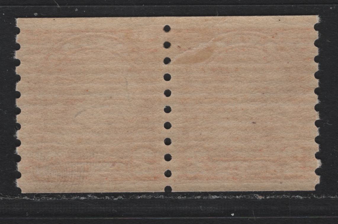 Lot 333 Canada #181 2c Deep Red , 1930-1931 KGV Arch/Leaf Coil Issue, A VFOG Coil Pair, BABN-Z Paper