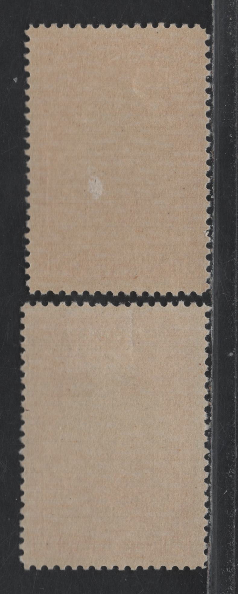 Lot 304 Canada #E3 20c Red Orange - Deep Red Orange, 1927 Special Delivery Issue, 2 FOG Singles, ABN-M Paper