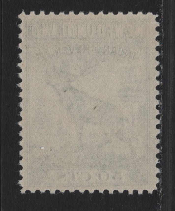 Lot 31 Newfoundland (C) Van Dam#NFR39 50c Blue, 1942 Caribou Issue, A VFOG Single, Bradbury Wilkinson Printing, Perf 12
