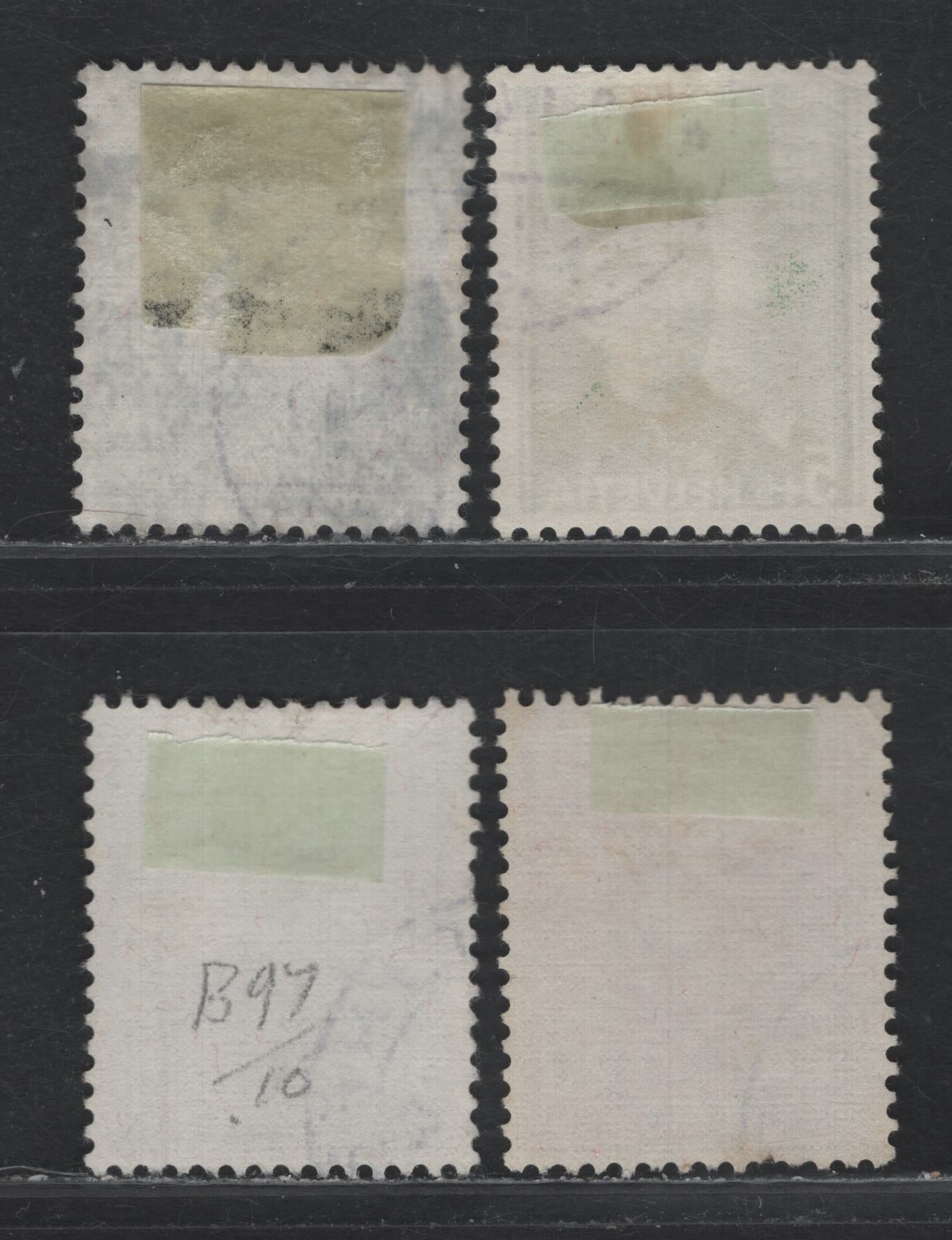 Lot 119 Switzerland Scott#B96-B99 5c+5c - 30c+10c Dark Green - Ultramarine & Buff , 1939 Semi Postal Issue, 4 Very Fine Used Singles
