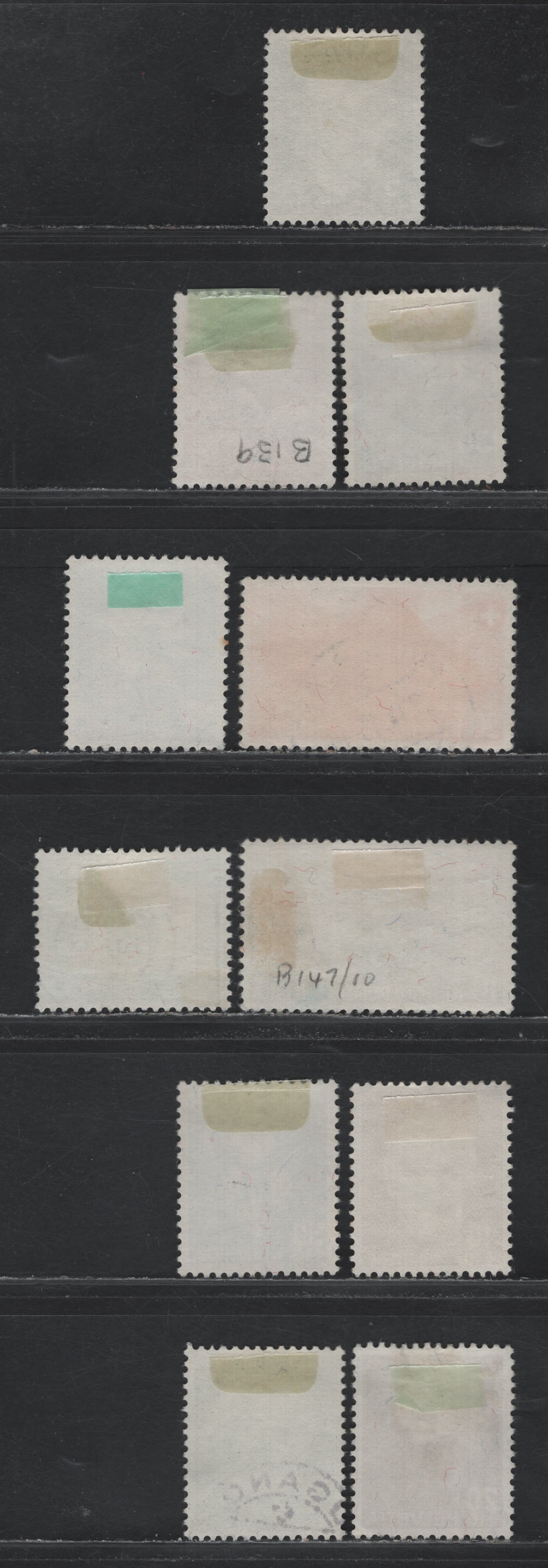 Lot 123 Switzerland Scott#B137-B140, B145-B148, B150-B153 5c+5c - 30c+10c Green - Dark Blue & Gray Lilac , 1944-1945 Semi Postal Issues, 11 Very Fine Used Singles