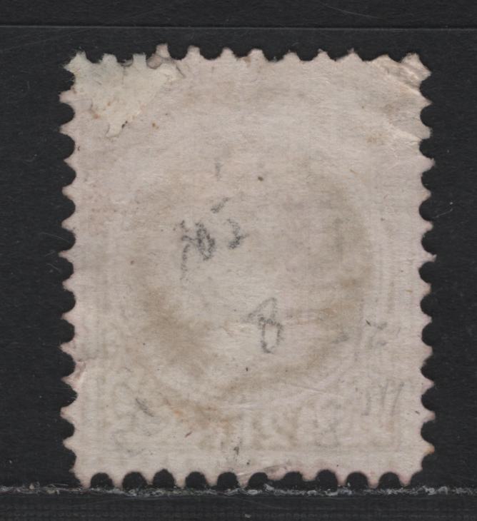Lot 144 Austria Scott#34b 2kr Yellow , 1874-1880 Franz Josef Issue, A Very Good Used Single, Perf 10.5, Clearly Identifiable Franz Joesphs Quai Vienna Branch Cancel, Repaired UL Corner, Some Wrinkles.