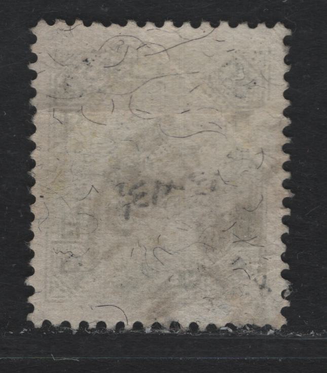 Lot 193 Austria Scott#81var 50h Gray Blue & Black , 1899 Franz Joseph Sideface Issue, A Very Fine Used Single, Comb Perf 13x13.25, Schendorf, Hungary Partial CDS