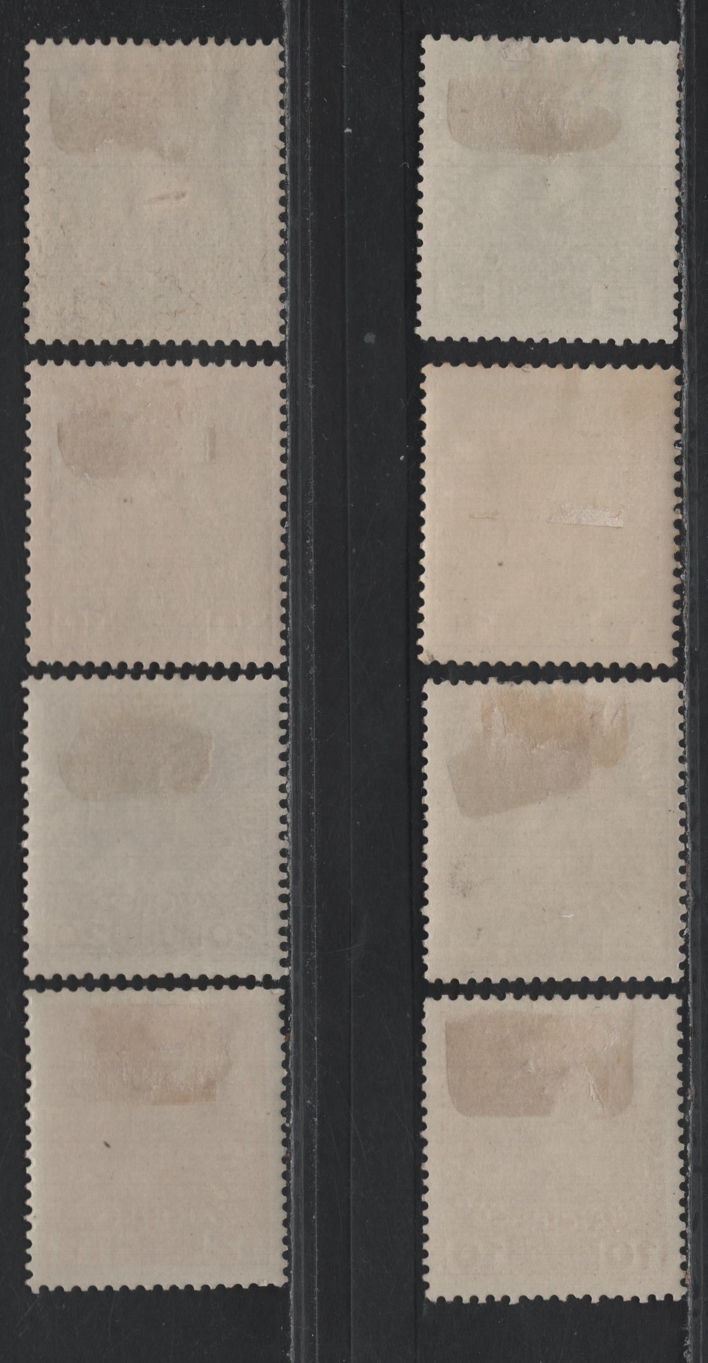 Lot 211 Austria Scott#110a-111a, 113b, 115b, 116a-119a 1h - 30h Gray Black - Olive Green , 1908 Royal Family Issue, 8 FVFOG Singles, Chalky Paper