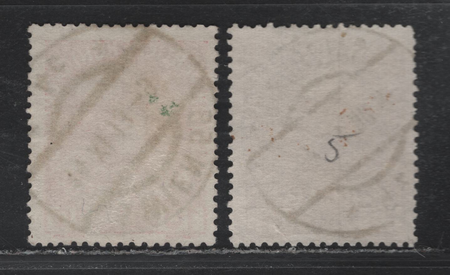 Lot 212 Austria Scott#114-115 6h - 10h Orange Brown - Rose , 1908-1916 Royal Family Issue, 2 Very Fine Used Singles, Uncoated Paper, SON August 5 1915 Salzburg & Nov 14 1913 Vienna CDS Cancels