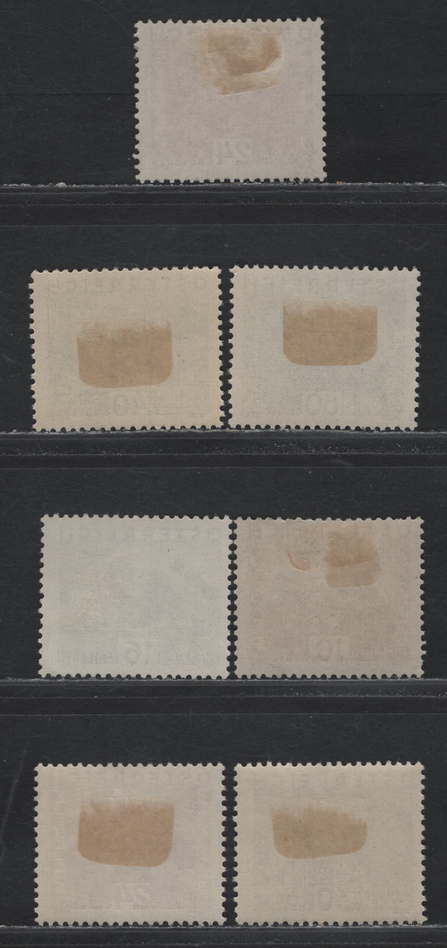 Lot 267 Austria Scott#327, 329, 332-335, 337 10g - 60g Bistre - Olive Green , 1929-1930 Large Format Pictorial Issue, 7 F/VFOG Singles