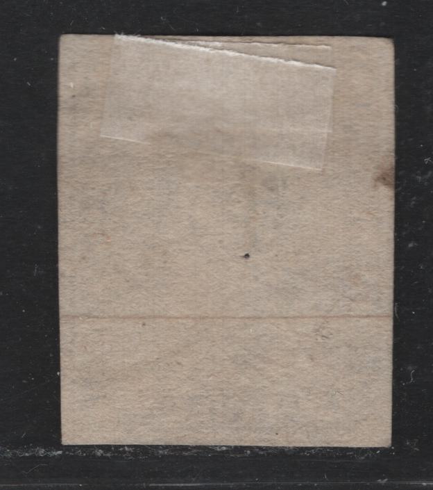 Lot 63 Switzerland Scott#24 5r Yellow Brown , 1855-1857 Struebel Issue, A Very Good Used Single, Yellow Silk Thread, Medium Thick Paper, 1861 Cancel, Tiny Pinhole.