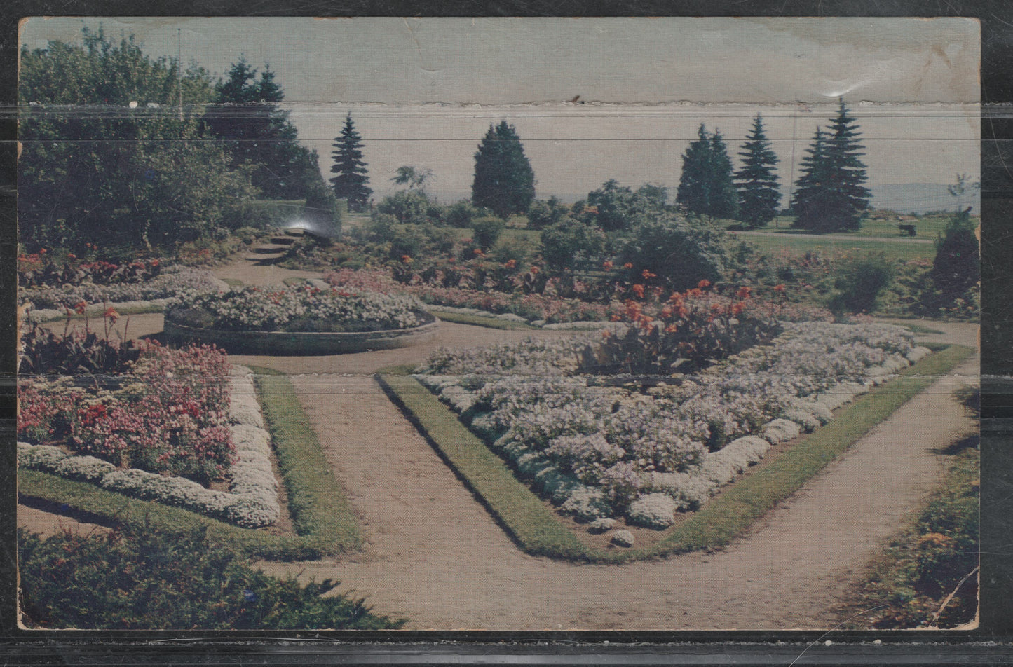 Lot 330 Canada SC#J17 4c Milky Violet Numeral, 1935-1967 Fourth Postage Due Issue, A F-VF Pair Used On 1961 Colour Postcard