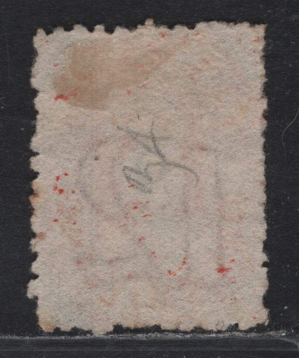 Lot 341 Australia - Tasmania SG#141 1/- Orange Red , 1871-1891 Chalon Head Re-Issue, A Very Fine Unused Single, Perf 11.5x12, Typical Rough Perfs, Doubled Line '12' Wmk.