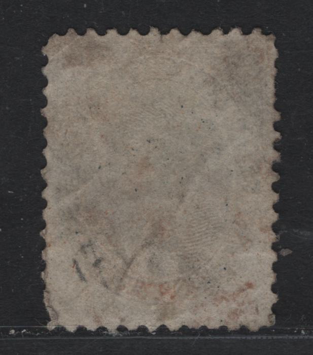 Lot 366 Canada #19a 17c Slate Blue , 1859-1864 First Cents Issue, A Fine Used Single, Cents-C Paper, Perf 11.75, Some Wrinkling & A Few Short Perfs Line Into Outer Medallion Between GE of Postage & Plate Dot Outside Medallion At Right Center.
