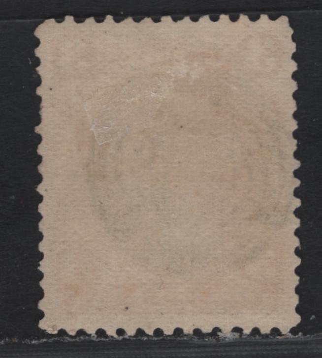 Lot 322 Canada #25 3c Deep Copper Red , 1868-1876 Large Queen Issue, A Fine Used Single, Duckword Paper 4 (FO-FG), Rather Heavy Target Cancel, Perf 11.9.