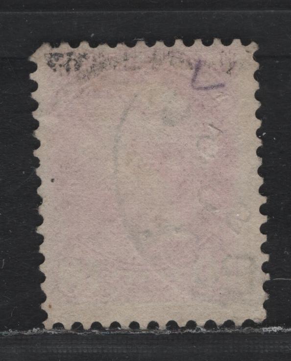 Lot 348 Canada #45vi 10c Dull Rose , 1888-1897 Small Queen Issue, A Fine Used Single, Second Ottawa Printing, MG-I Paper, Perf 12.1, 1893 BC Cancel, Unpriced In Unitrade.