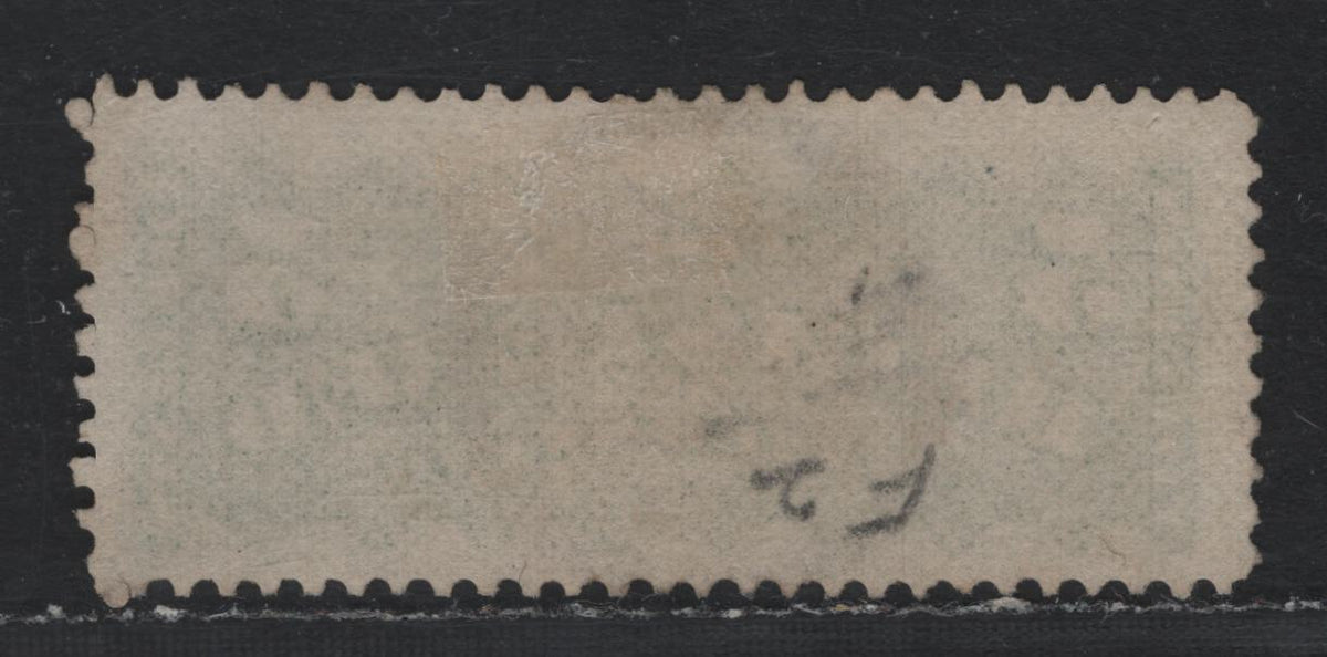 Lot 369 Canada #F2i 5c Dark Green , 1875-1896 Registration Issue, A Very Fine Used Single, Late Montreal Printing, LM-D Paper, Perf 12, Lovely Crisp Strike Of 3 Ring Bullseye Cancel, Placing It In The Early 1880's.