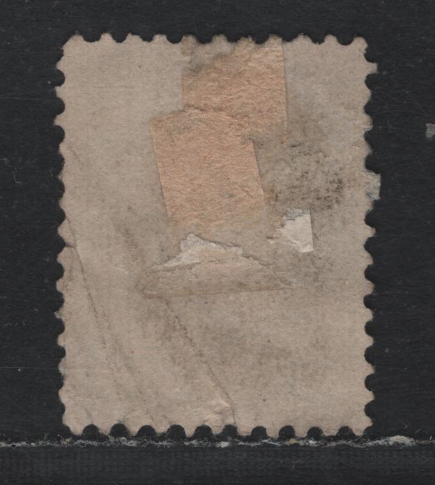 Lot 377 Canada #36e 2c Deep Green , 1870-1893 Small Queen Issue, A Fair Used Single, Montreal Printing, Thick, Opaque Vertical Wove Paper (MM-G), Clear Strike Of #40 Cornwall 2 Ring Numeral Cancel, Two Heavy Creases At LR.