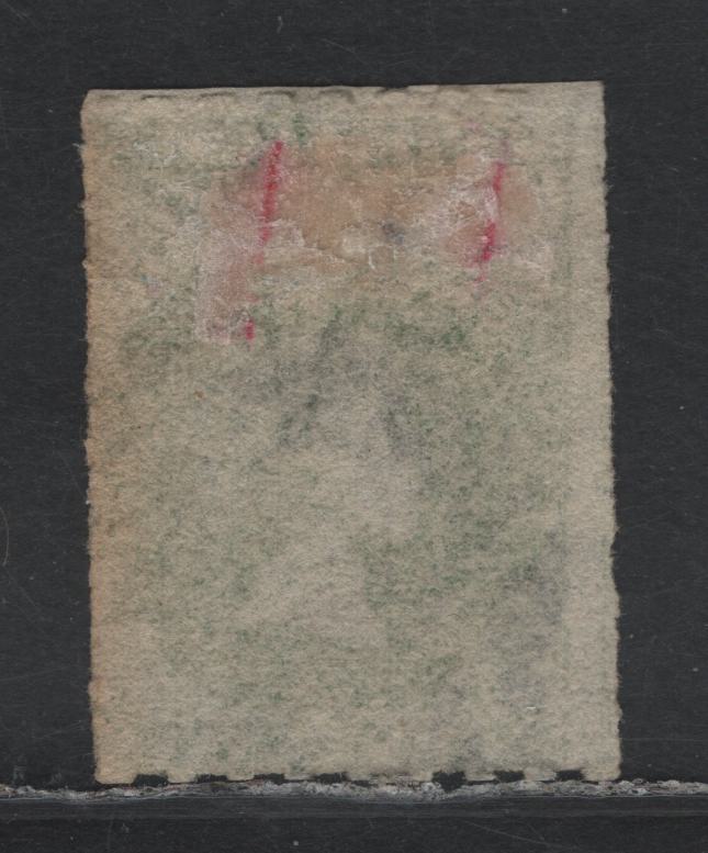 Lot 106 Australia - South Australia SG#19 1d Bright Yellow Green , 1860-1869 Second Roulette Issue, A Fine Used Single, Large Star Wmk, Rouletted, Fully Intact Roulettes On All Sides.