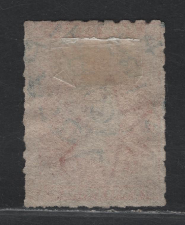 Lot 108 Australia - South Australia SG#24a 2d Pale Red , 1860-1869 Second Roulette Issue, A Very Fine Used Single, Scarce Blue SON April 10 1861 'Paid' Cancel
