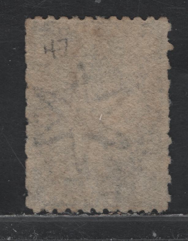Lot 119 Australia - South Australia SG#58 6d Indigo , 1867-1870 Perforated & Rouletted Issue, A Fine Used Single, Perf 11.5-12.5 Roulette, Very Light Cancel