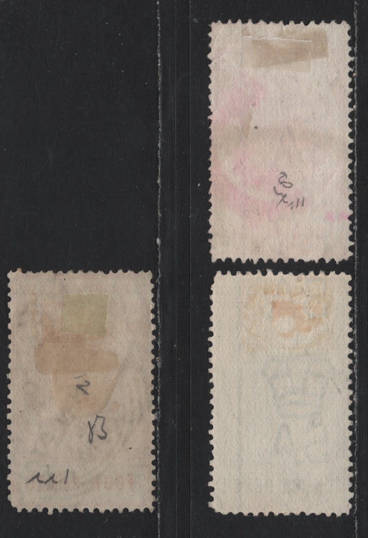 Lot 165 Australia - South Australia SG#281, 268-269 3d - 4d Olive Green - Red Orange , 1902-1904 Long Stamps With Thin Postage Issue, 3 Very Good/Very Fine Used Singles, Perfs 11.5-12.5 & 12, Crown Over SA Wmk