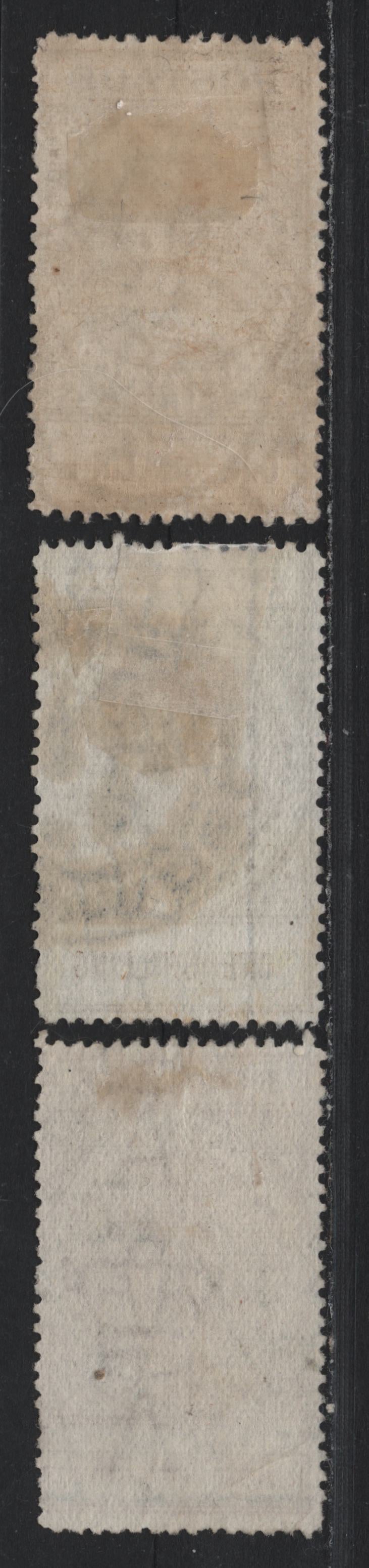 Lot 173 Australia - South Australia (C)SG#303,b,c 1/- Brown , 1906-1912 Long Stamps Issue, 3 Very Good/Fine Used Singles, Crown Over A Wmk, Perf 12.5, 1906, 1910 & 1911 Printings, Thin Ready Gummed Paper.