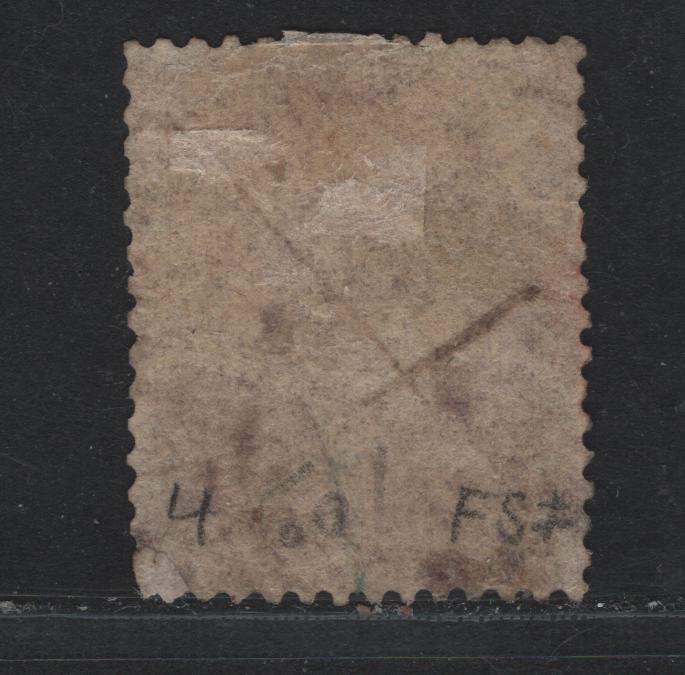 Lot 178 British Columbia & Vancouver Island #2 2.5d Dull Rose , 1860 Queen Victoria Issue, A Very Good Used Single, Manuscript Cancel, Little Age Toning, As often Found On This Stamp, Expert Repair Of The Lower Right Corner.