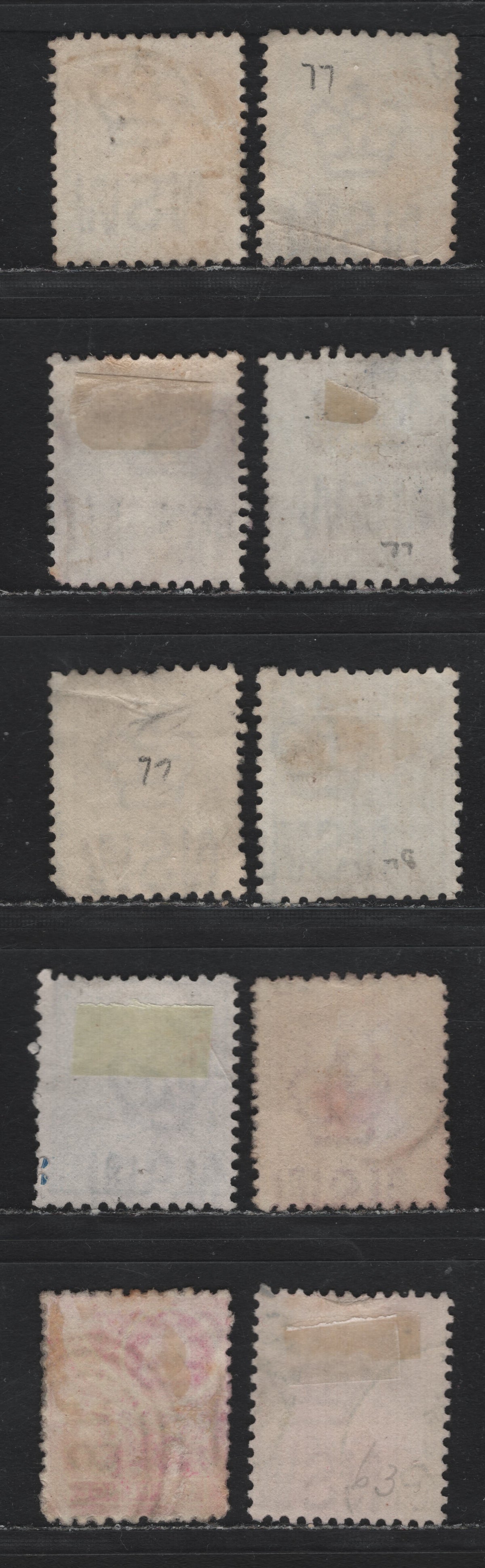 Lot 346 Australia - NSW (C)SG#253,a,d, 254e, 255d, 256, 257ca 1d - 8d Lilac & Mauve - Magenta , 1888-1889 Centenary Issue, 10 Fine/Very Fine Used Singles, Perfs 11x12 (1d, 2d, 4d), 12x11.5 (1d Pale Lilac, 8d), Crown & NSW Wmk With Wide Gap