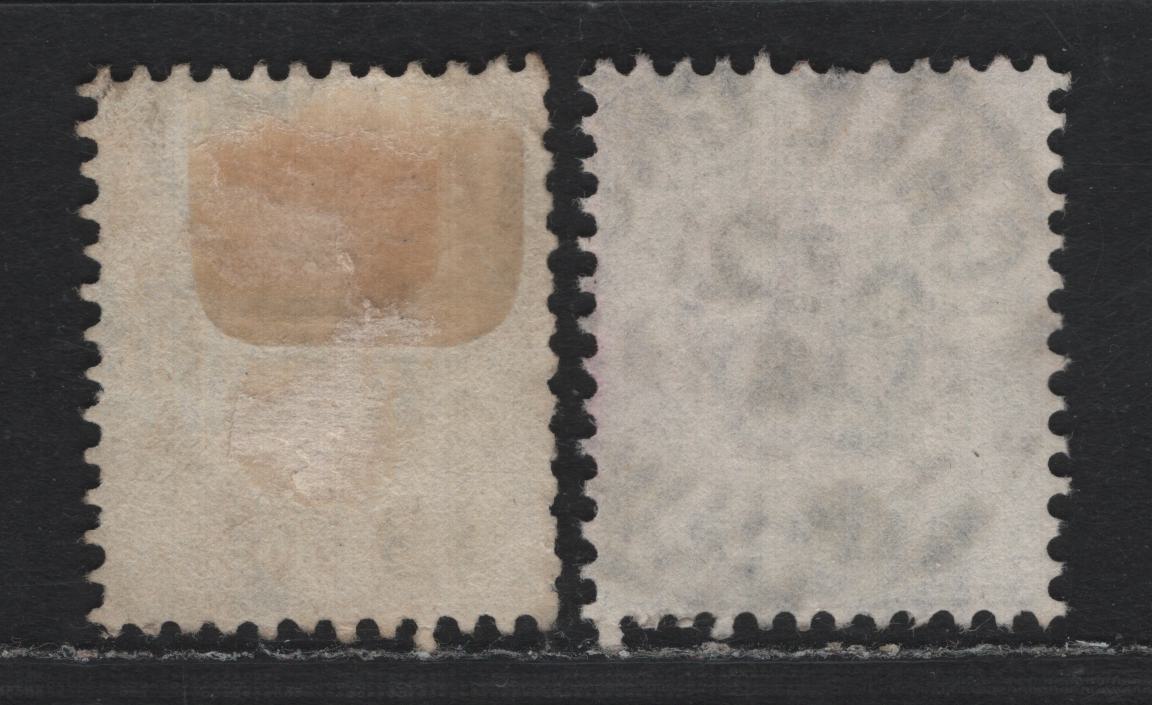 Lot 352A Australia - NSW SG#294a 2d Ultramarine - Deep Dull Blue , 1897-1899 Queen Victoria & Arms Definitive Issue, 2 Very Fine Used Singles, SON CDS Cancels, Including Scarce Cockle Creek (July 21 1899) And Port Macquarie (April 15 1905), Perf 12x11.5.