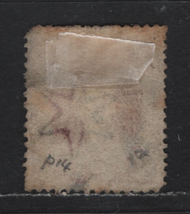 Lot 366 Australia - Queensland SG#12 1d Carmine Rose , 1860-1861 Chalon Heads Issue, A Fine Used Single, Small Star Wmk, Clean Cut Perf 14 At Somerset House