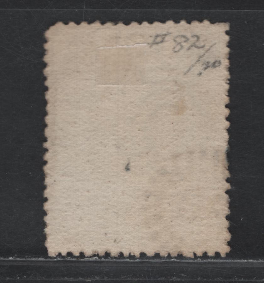 Lot 395 Australia - Queensland SG#160 10/- Dark Brown , 1879-1881 First Sideface Issue, A Very Fine Used Single, Thick Paper, Large Crown Over Q Wmk, Dual Pen Cancel On top Of A GPO Sunburst Cancel.