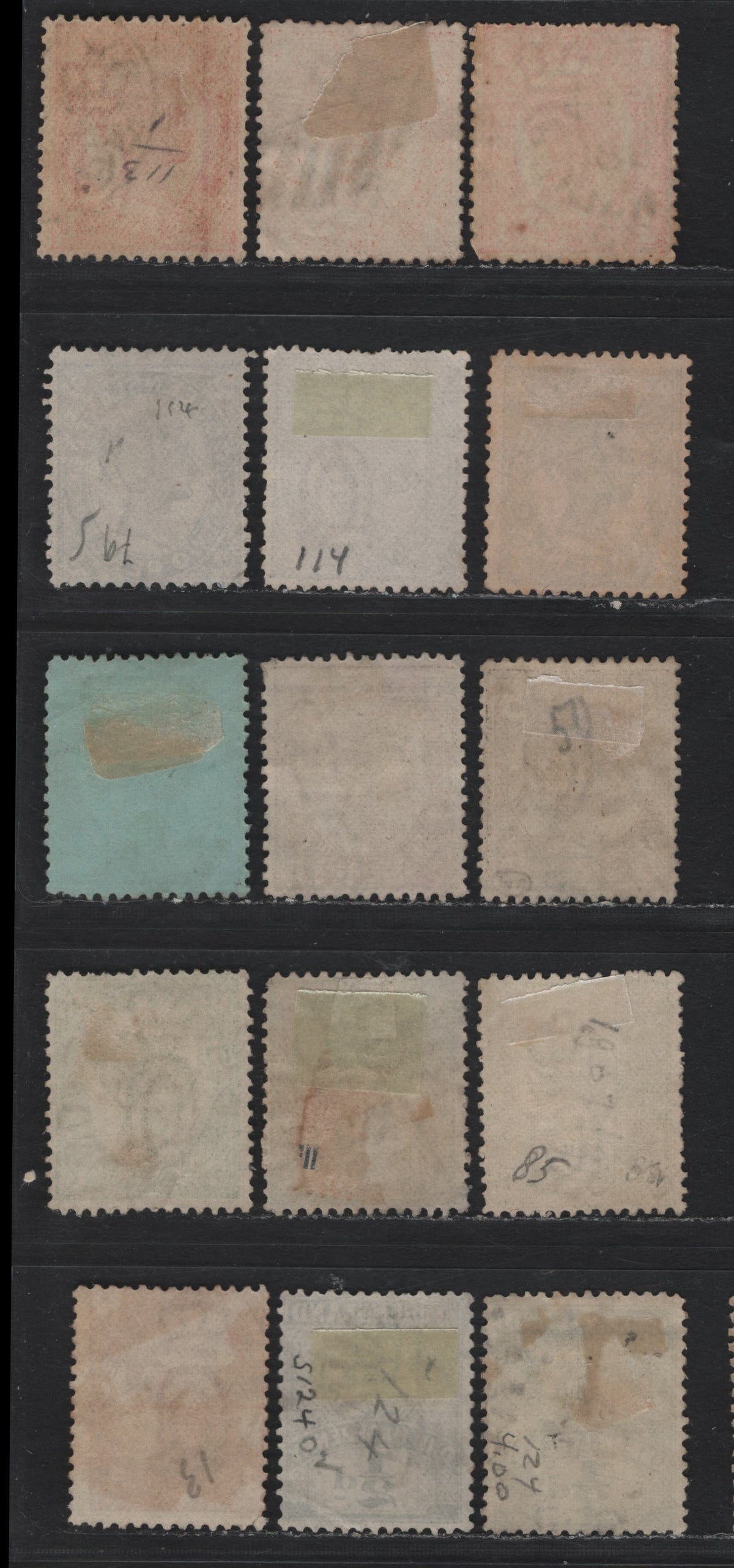 Lot 410 Australia - Queensland SG#232-235, 237, 240, 246, 249-251, 262-a 1/2d - 18- Deep Green - Pale Mauve , 1897-1908 4th Sideface Issue, Fine/Very Fine Used Singles, Crown Over Q Wmk, Comb Perf 12.5-13, Additional Shades of 1d, 2d & 6d.