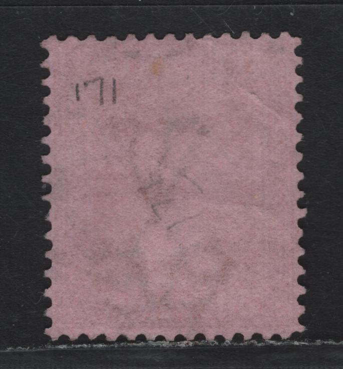 Lot 187 Australia - Victoria SG#329 (SC# 171) 1d Orange Brown , 1896-1899 Reading Design Stamp Duty Issue, A Very Fine Used Single, V Over Crown (V1 - Pointy Crown) With 845 Numeral Cancel For Crossover
