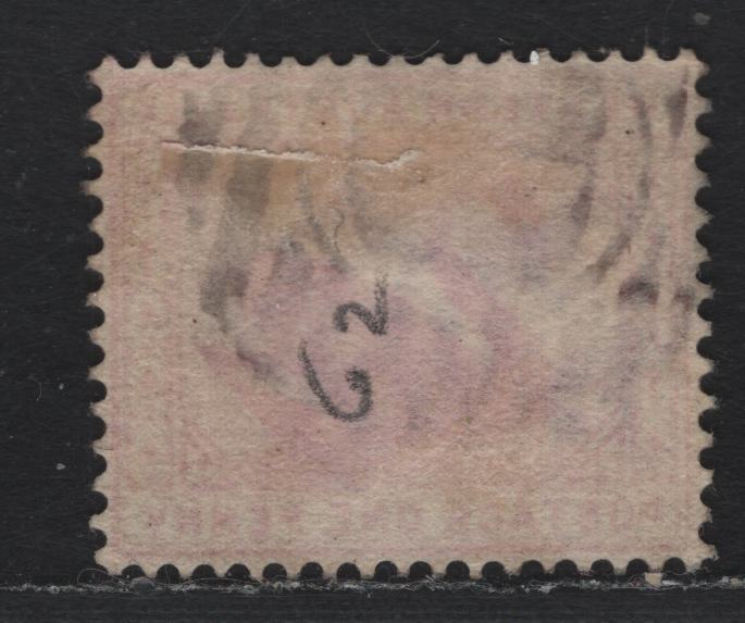 Lot 252 Western Australia SG#95 (SC# 62) 1d Carmine, 1882-1885 Surface Printed Swans Issue, A Very Fine Used Single, Crown CA Wmk, Scarce Bunbury 'B' Grid Cancel