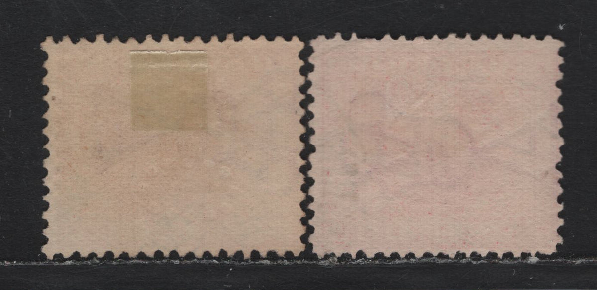 Lot 261 Western Australia SG#139,b (SC# 90) 1d Rose Pink & Carmine, 1905-1912 Swans Issue, 2 Fine/Very Fine Used Singles, V Over Crown Sideways & Sideways Inverted Wmks, Perf 12.5