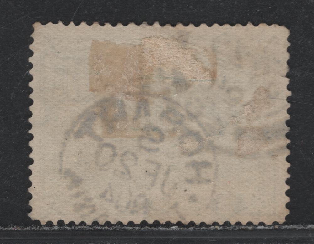 Lot 51 Australia - Tasmania SG#237 (SC# 94) 1/2d Dull Green , 1880-1911 Engraved Pictorial Issue, A Fine Used Single, V over Crown Wmk Sideways With Dual Cancels, British Receiving/Transit Cancel & June 20 1904 Hobert CDS