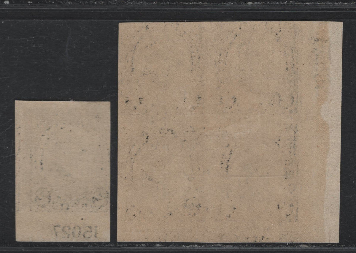 Lot 200 United States SC#611 2c Black , 1923 Harding Memorial Issue, 2 VFOG Plate Single & Block Of 4, Plates 15027 (Single) & 15019 (Block)