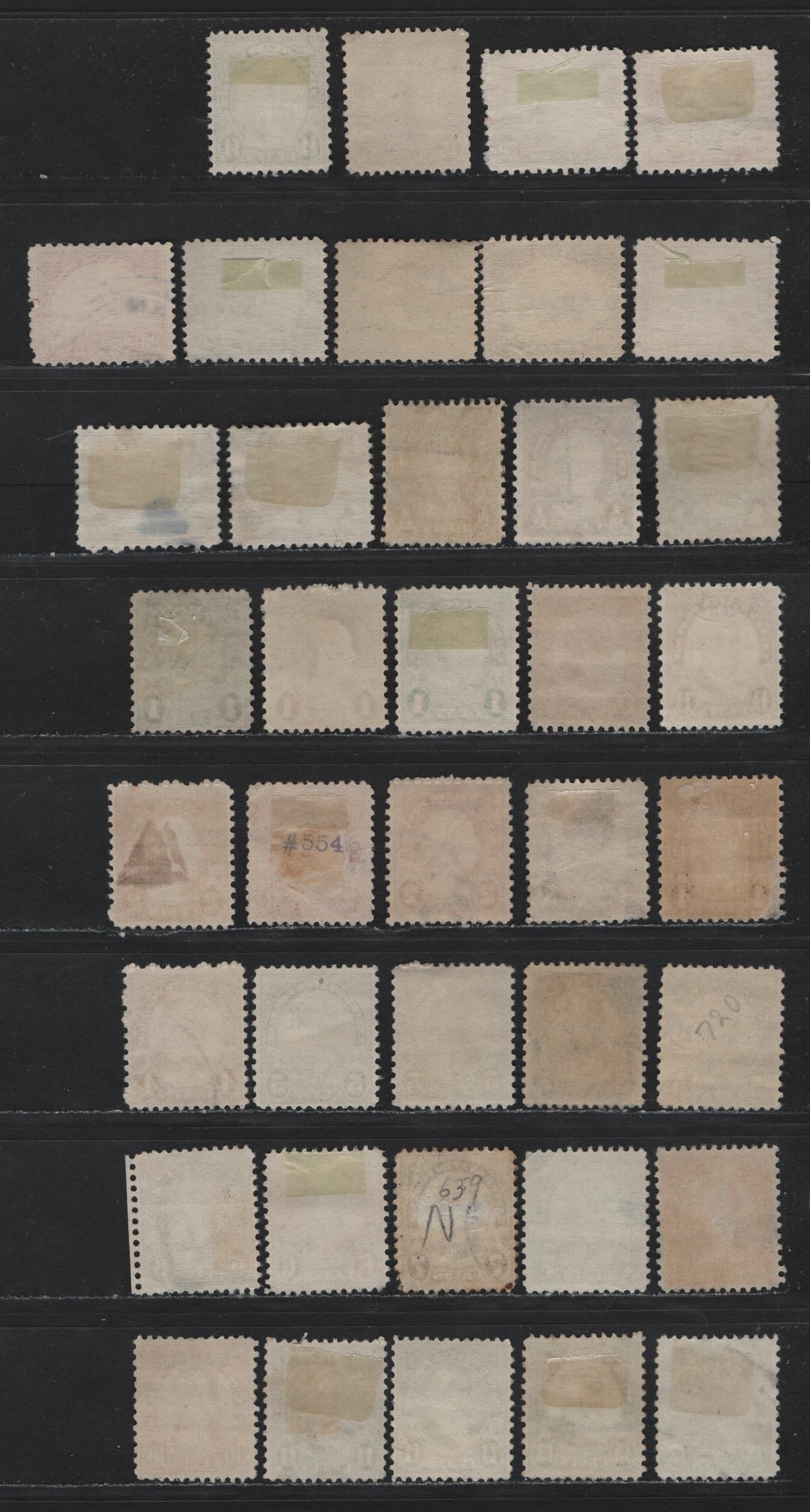 Lot 227 United States SC#632/642, 653, 684-685, 692/701 1/2c - 50c Olive Brown - Lilac, 1923-1926 4th Bureau Issue, 39 Very Fine Used Singles, Rotary Press Printings, Multiple Shades
