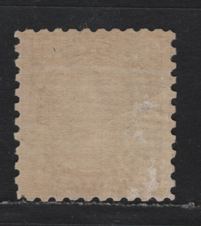 Lot 62 United States SC#585var 4c Pale Yellow Brown , 1923-1926 4th Bureau Issue, A FOG Single, Perf 10, Special Booklet Paper With Horiz. Grain, No Gum Breaker Ridges, 12 Horizontal Gum Ridges per Inch.