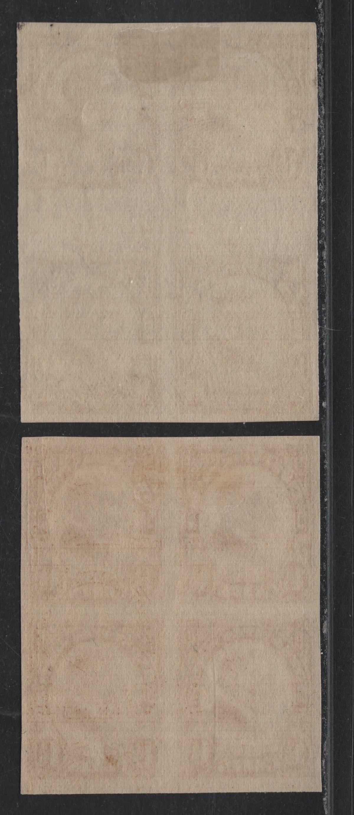 Lot 73 United States SC#631 1.5c Brown , 1926 4th Bureau Issue, 2 VFOG/NH Gutter Block & Block Of 4, Rotary Press, Type 1 Gum Breaker Ridges, Spaced 5.5mm Apart, No Visible Vertical Gum Straitions, Hinged On Top 2 Stamps In Each Block.