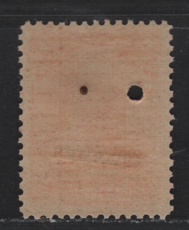 Lot 285 Newfoundland (C)SC#82s 2c Vermillion , 1897-1901 Royal Family, A FNH Single, ABNN-H Paper, Small Serifed Specimen Overprint & 2mm Security Punch, Large Natural Paper Inclusion On King's Temple.