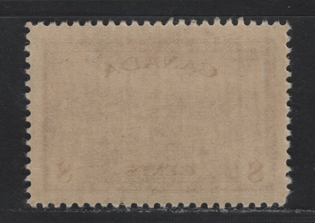 Lot 336 Canada (C)#268 8c Deep Yellowish Red Brown , 1946 KGVI Peace Issue, A VFNH Single, Translucent Smooth Vertical Wove paper With Very Slightly Streaky Satin Cream Gum (CBN-KKKKKKKK)