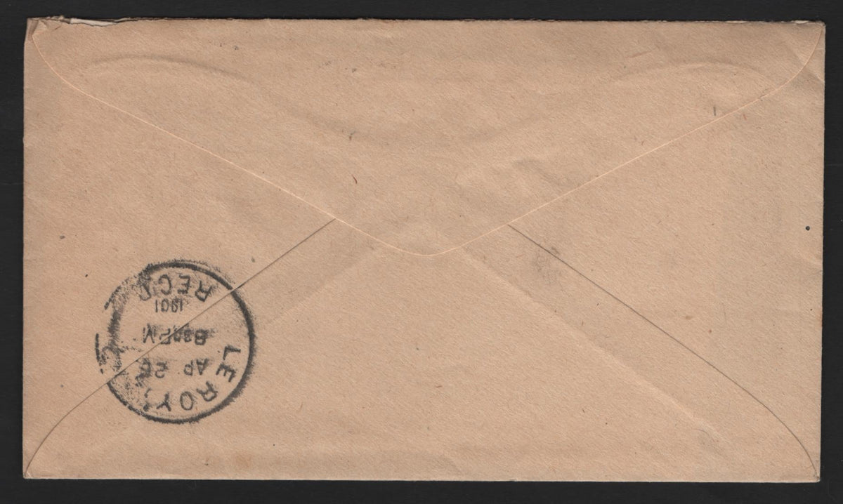 Lot 137 United States (C)SC#279b 2c Red, 1895-1897 First Bureau Issue, A Very Fine Used Free Frank Envelope, Die 4, Post Office Department Penalty, Franked Over The Penalty Text To Convert it To Regular Private Use Envelope