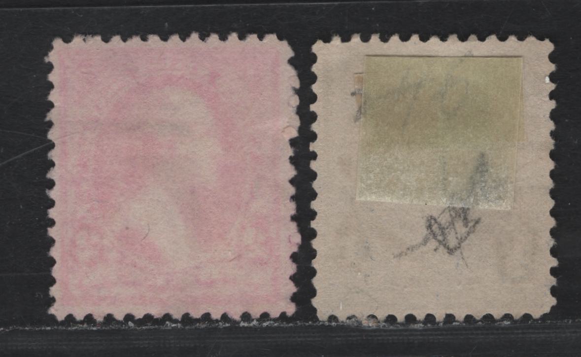 Lot 162 United States (C)SC#246, 248 1c - 2c Ultramarine - Pink, 1894 1st Bureau Issue, 2 Very Fine Used Singles, Type 1, Unwatermarked