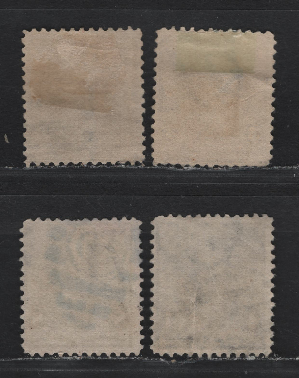 Lot 170A United States (C)SC#268-269, 272 3c - 8c Purple - Bright Violet, 1895-1897 1st Bureau Issue, 4 Fine Used Singles, Sideways Inverted Wmks