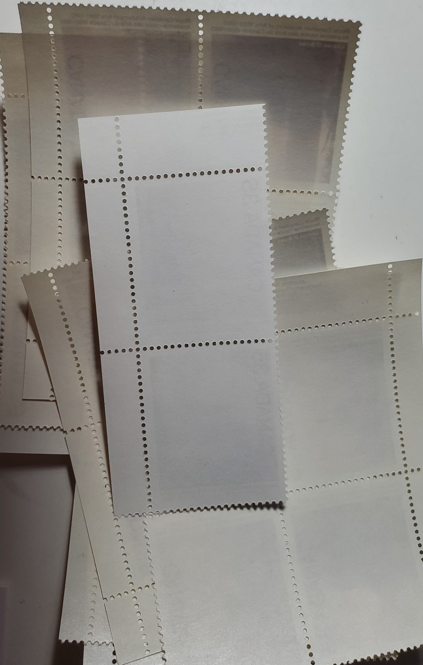 Lot 73 Canada #865-869a 17c & 35c Multicoloured Uranite Structure & Spirit Figues, 1980 Uranium & Inuit Spirits Issues, 6 VFNH Horizontal Se-Tenant Pairs & 4 Singles,Various DF/DF, DF/NF, NF/NF Papers