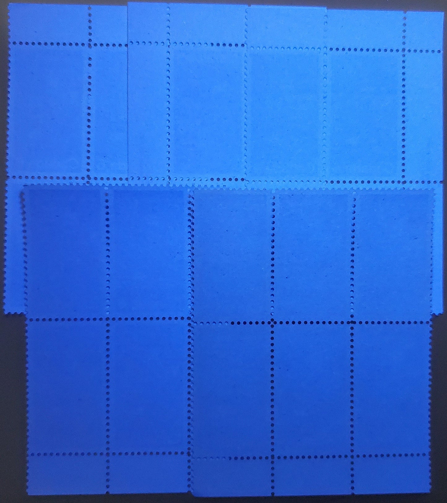 Canada #535 6c Multicolored Spring, 1971 Maple Leaves, 8 VFNH Inscription Pairs On Different HB/HF, HB/HB, HF/HF & MF/HB Horizontal Ribbed Papers