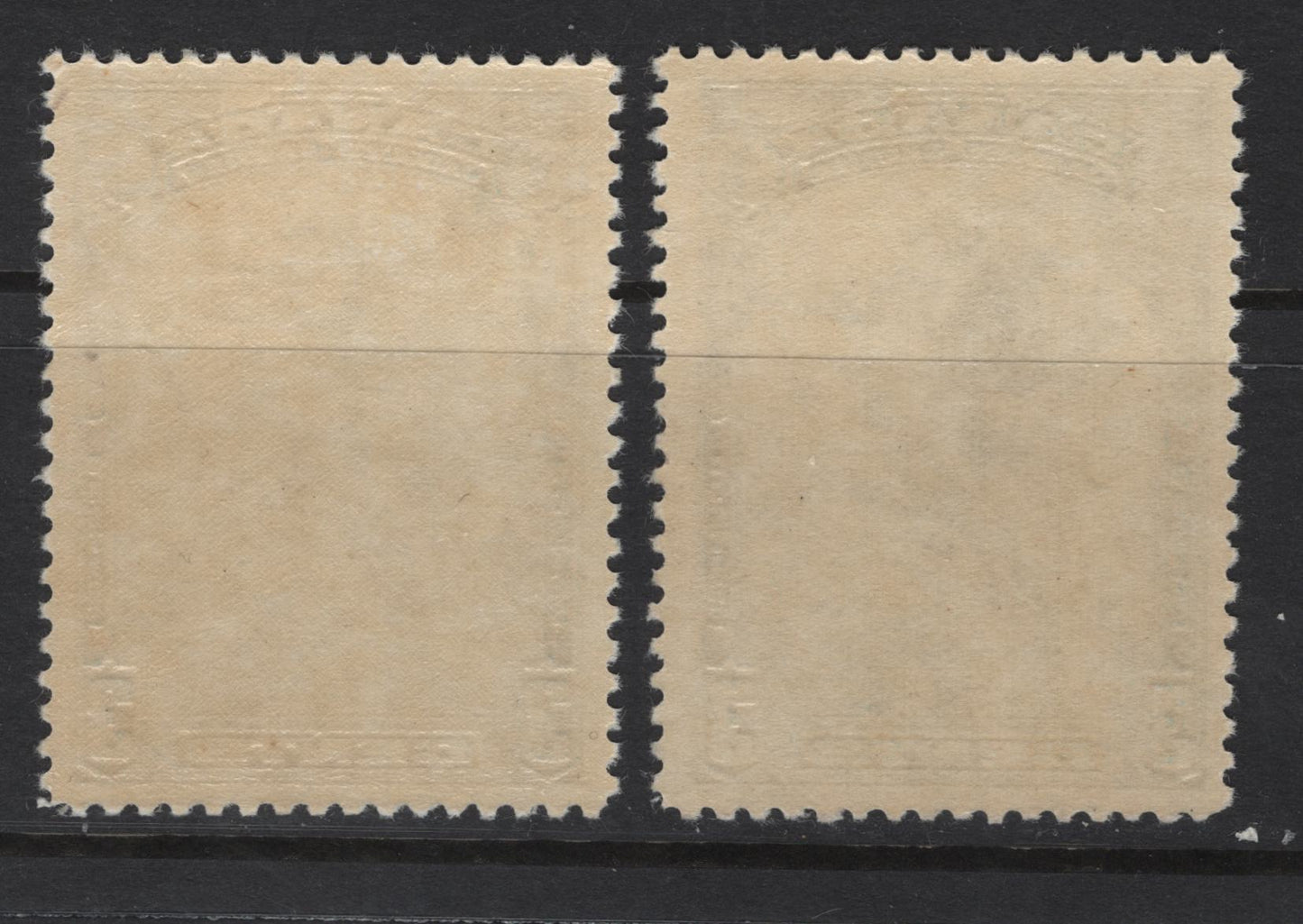 Lot 305 Canada (C) #208 3c Dull Blue - Blue Jacques Cartier, 1934 Jacques Cartier Issue, 2 VFOG Singles, Paper BABN-FF