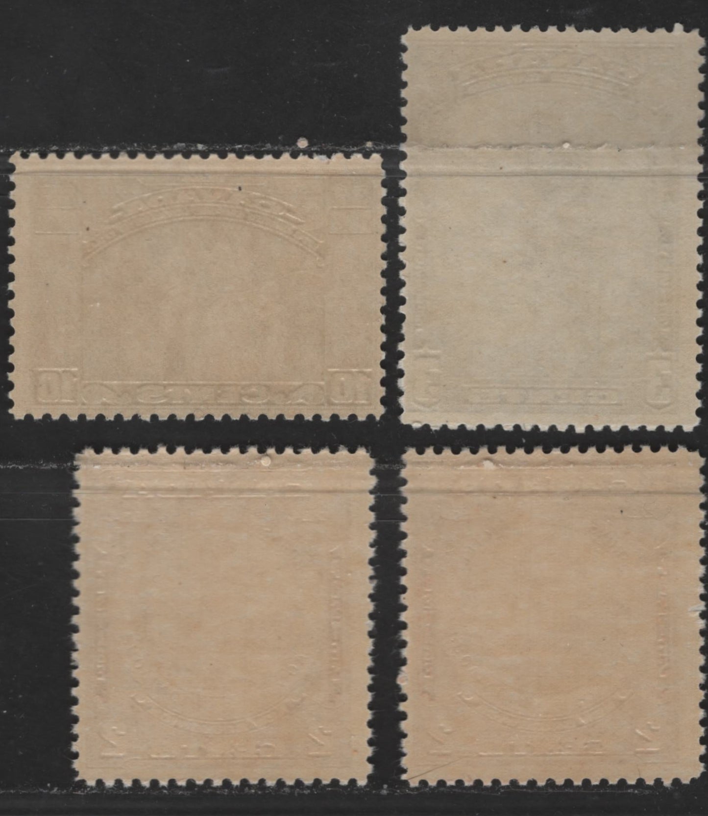 Canada #208-210i 2c-10c Red Brown - Olive Green Jacques Cartier - NB Seal, 1934 400th Anniversary of Discovery Of Canada - 150th Anniversary Of Founding Of NB Issues, 4 Fine NH Singles Including The Closed Frameline Variety On NB Issue