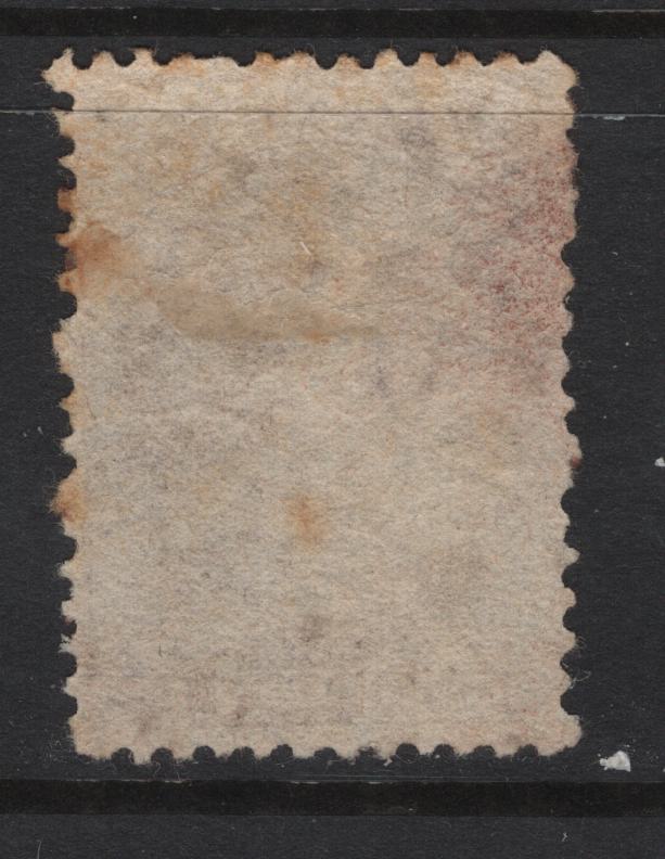 Lot 335A New Zealand (C) SG#122 6d Red Brown Queen Victoria, 1864-1871 Chalon Heads Issue, A Fine Used Single, Perf 12.5, Large Star Wmk