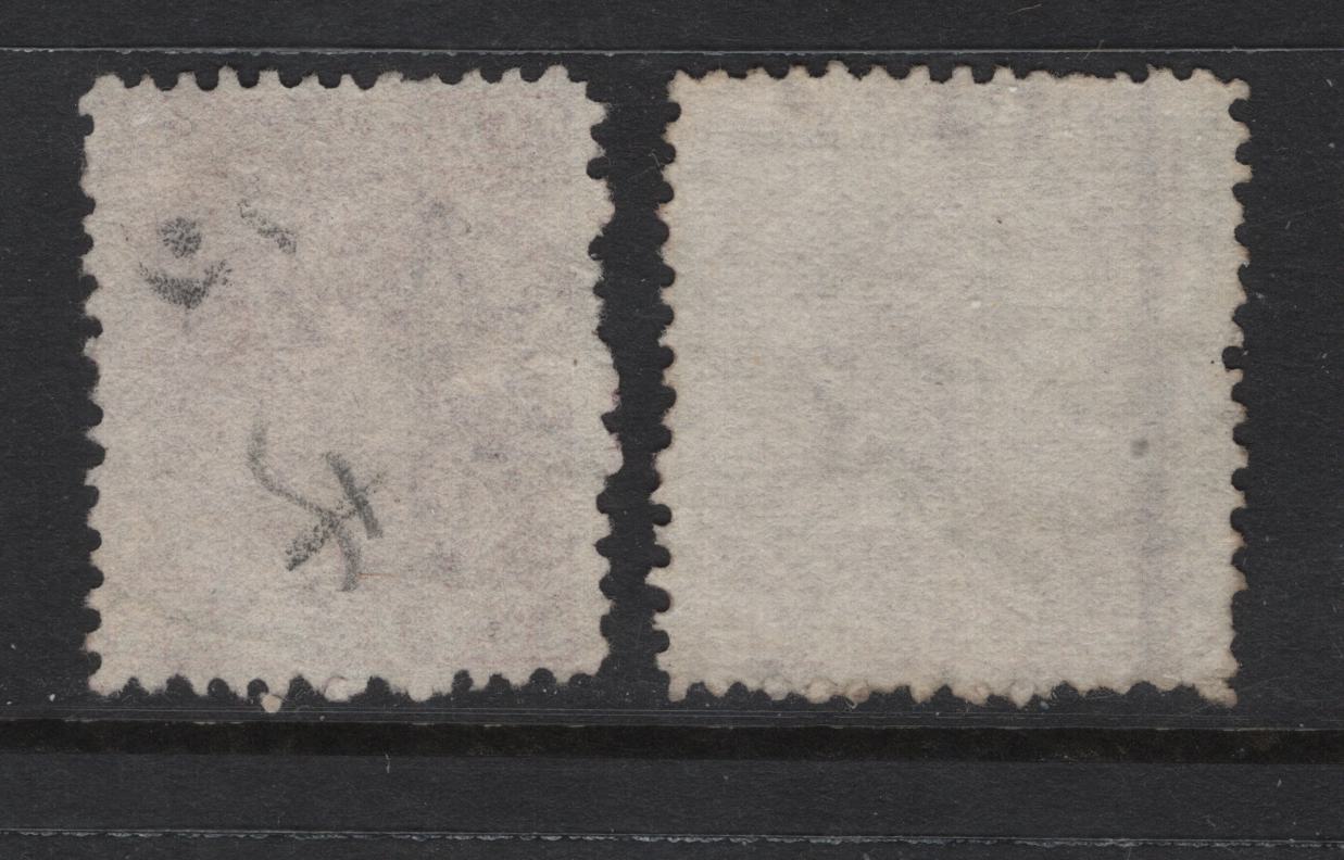 Lot 337 New Zealand (C) SG#153 2d Rose & Deep Rose Queen Victoria, 1874-1878 First Sideface Issue, 2 Very Fine Used Singles, White Paper, Line Perf 12.5, Well Centered & Lightly Cancelled For This Issue.