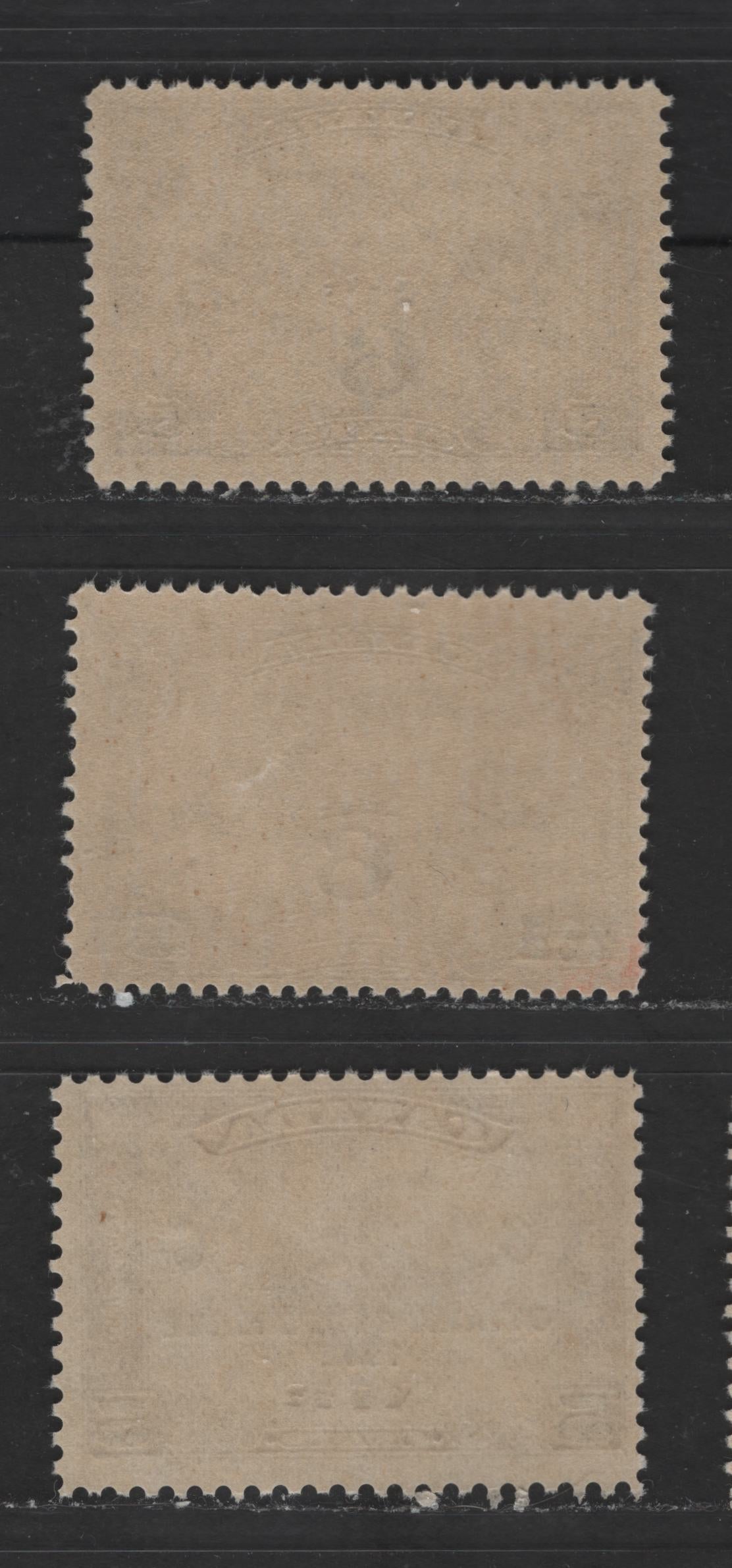 Lot 110 Canada #C3-C4 6c on 5c Olive Brown & Pale Olive Brown Winged Figures & Mercury, 1932 Surcharged & Ottawa Conference Airmail Issues, 3 Fine NH Singles