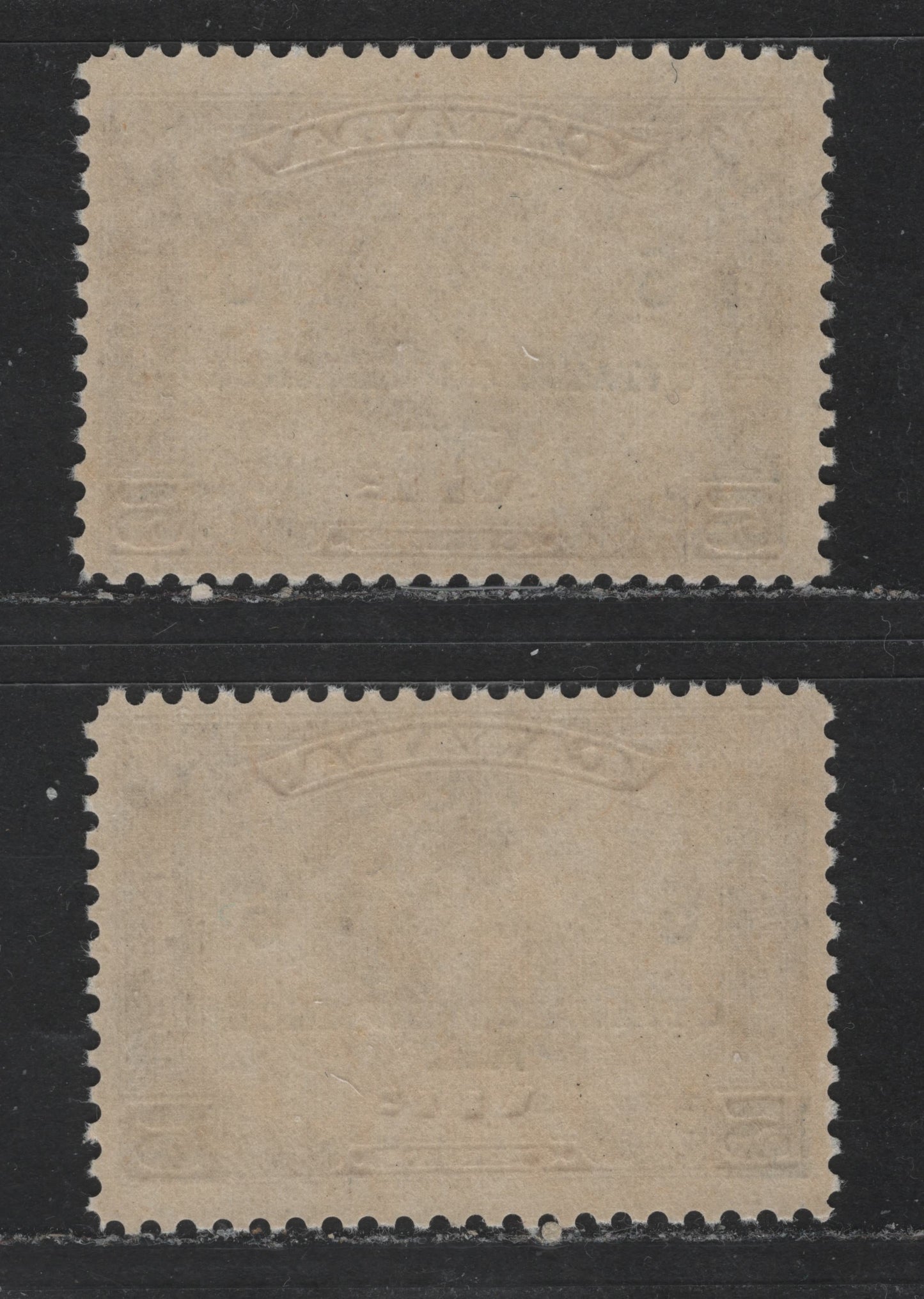 Canada #C4 6c On 5c Olive Brown & Dark Olive Brown Mercury & Globe, 1932 Ottawa Conference Airmail Issue, 2 Fine NH Singles